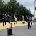 Fitness ball avec Catherine