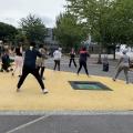 Fitness ball avec Catherine