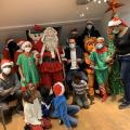 Visite du maire de romainville a la remise de cadeaux de noel
