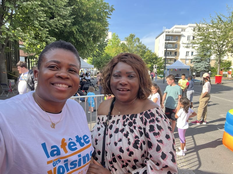 Fête des voisins organisée avec les habitants