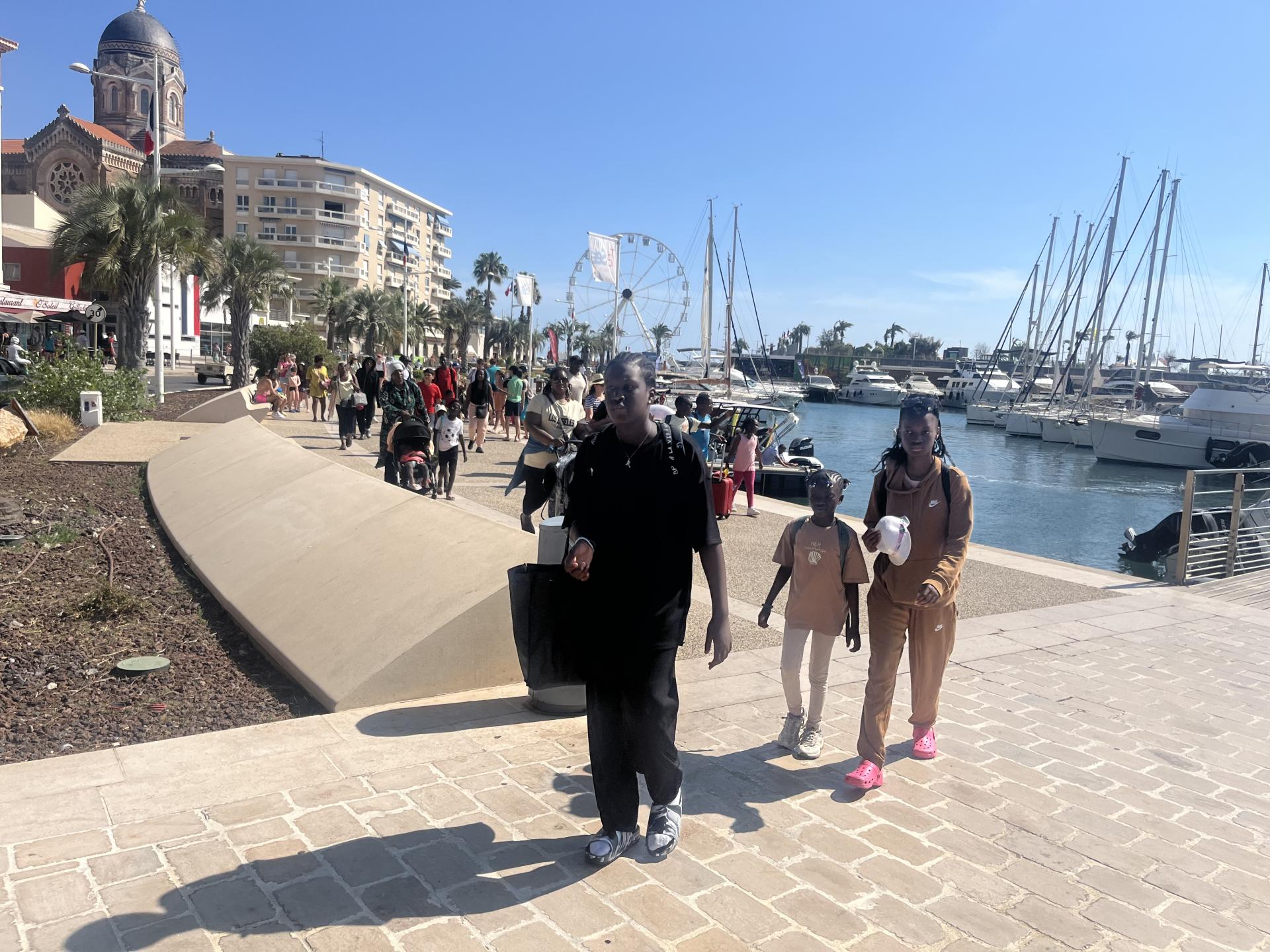 Arrivée à Saint Raphael