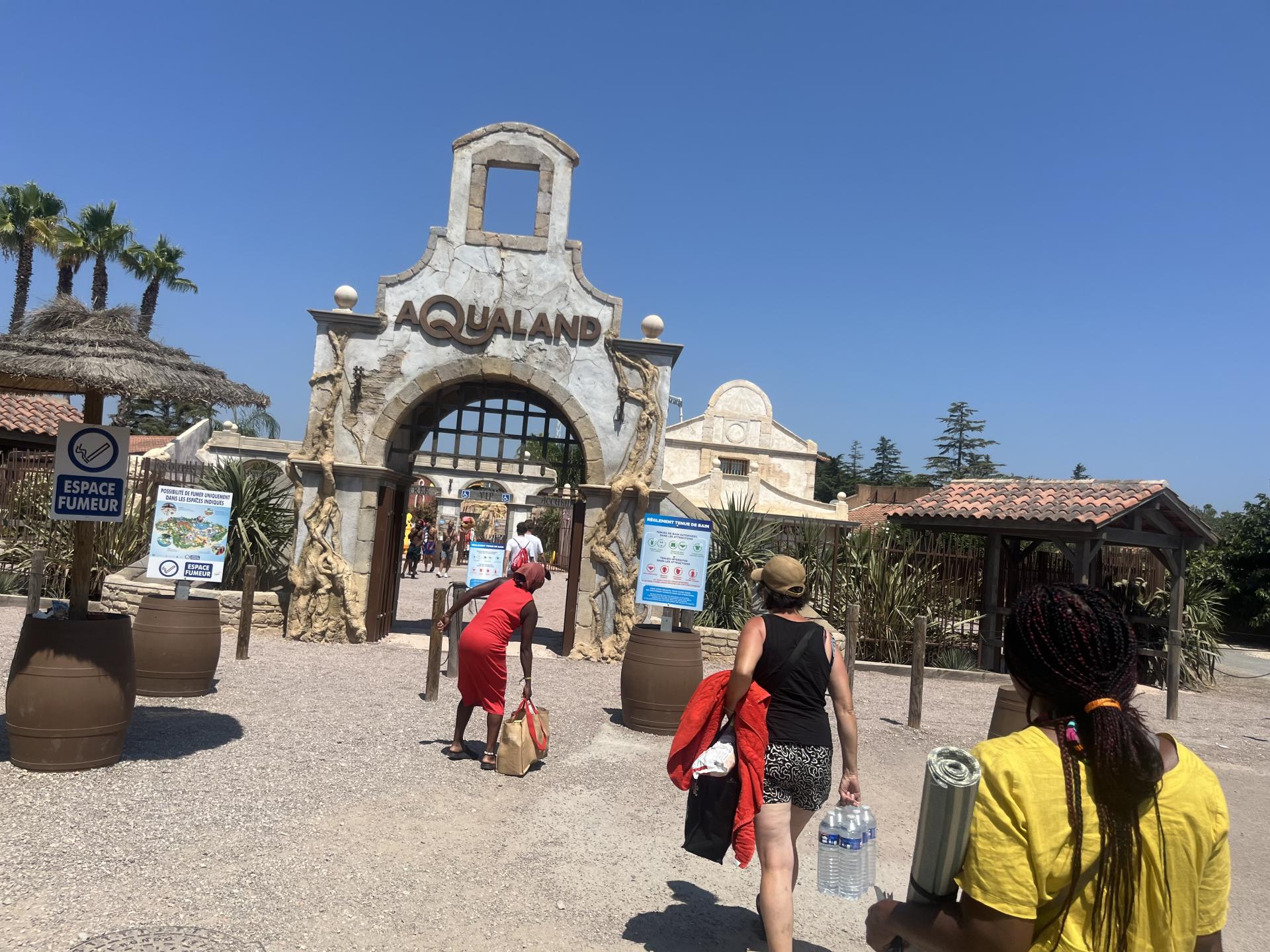Arrivée à Aqualand